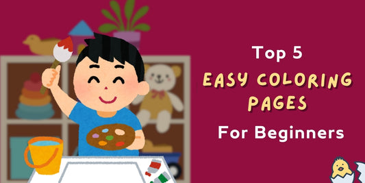 5 Easy Coloring Pages For Beginners
