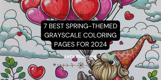 7 Best Spring-Themed Grayscale Coloring Pages for 2024
