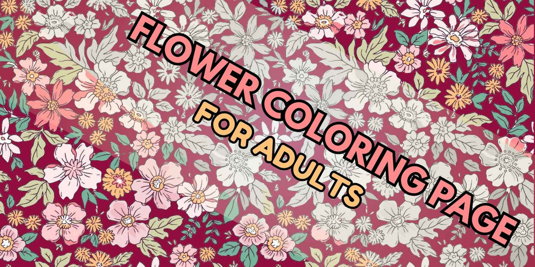 Flower Coloring Pages For Adults