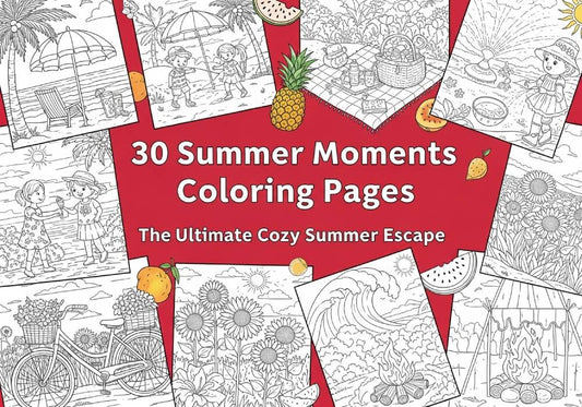 trending summer coloring pages