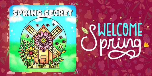 Welcome Spring with the "55 Spring Secret Bold & Easy Coloring Pages"