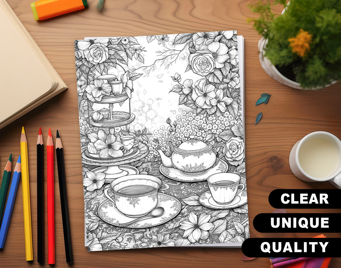 101 Calmness Coloring Pages - Instant Download - Printable