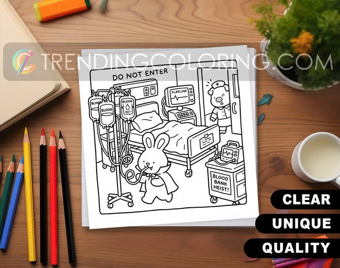 32 Supernatural Silly Crimes 1 Cute and Simple Coloring Pages - PDF Download