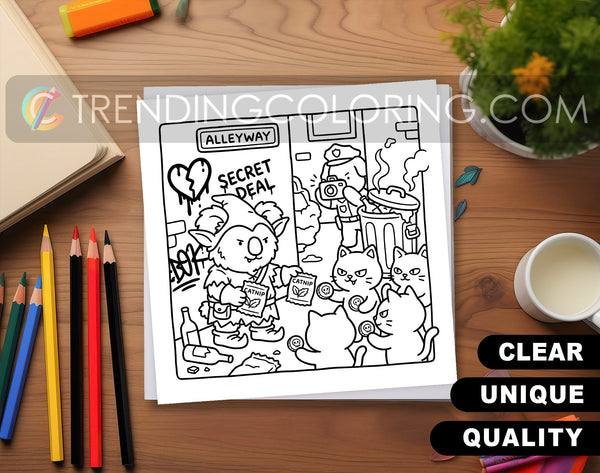 32 Supernatural Silly Crimes 2 Cute and Simple Coloring Pages - PDF Download