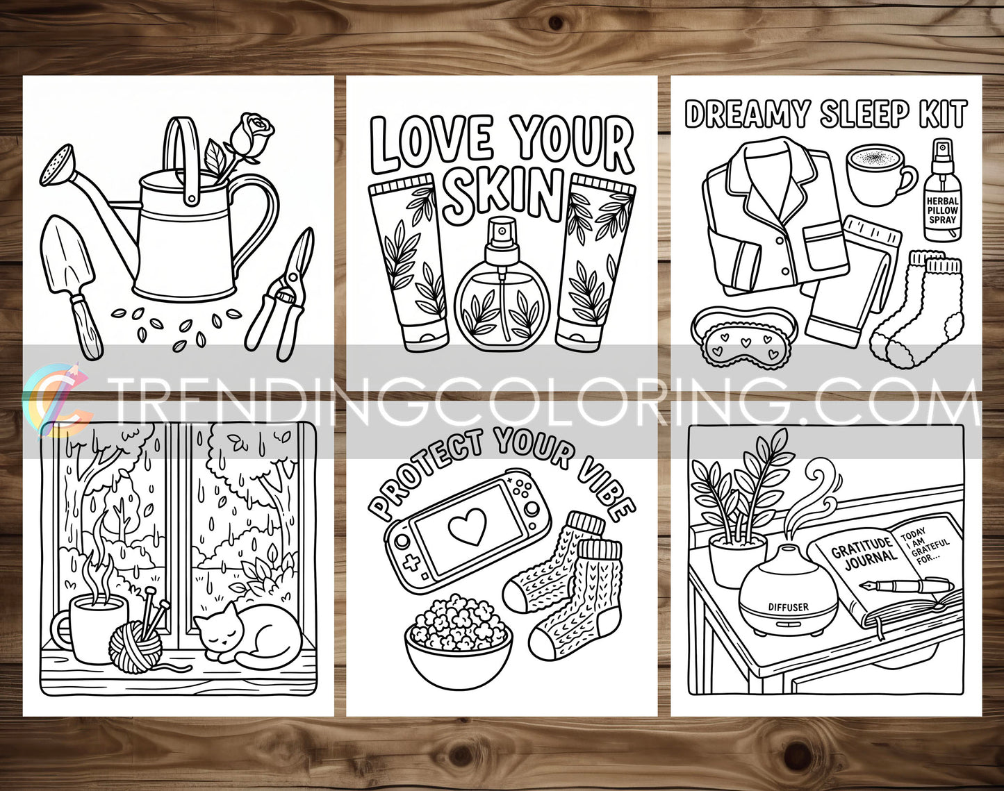 53 Self-Love Cute and Simple Coloring Pages - PDF Download – preview 10
