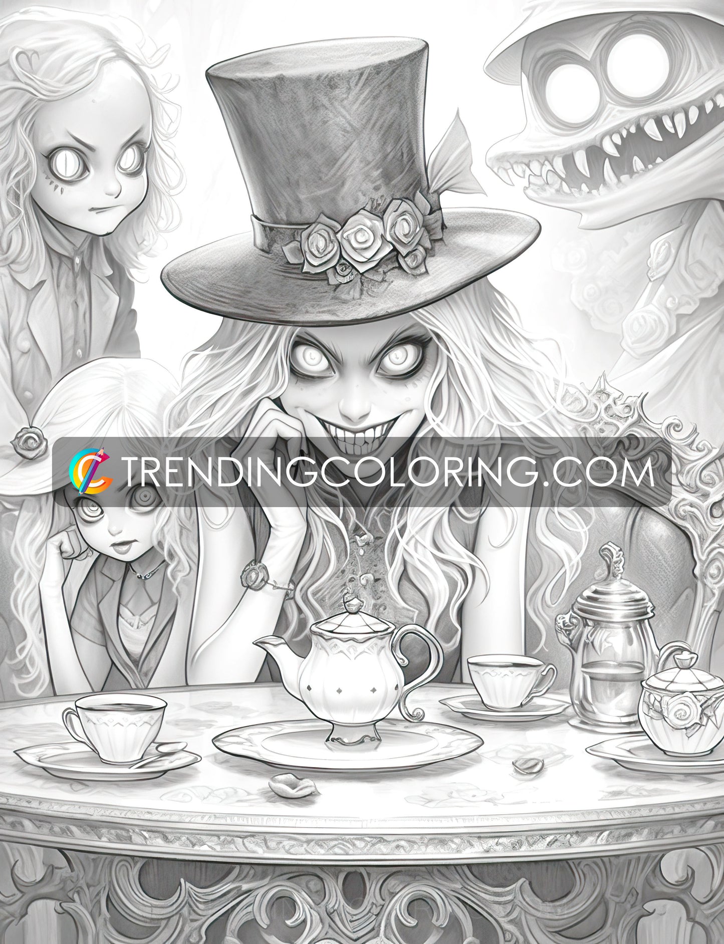 Free Halloween Coloring Pages - Instant Download Freepage - Printable PDF