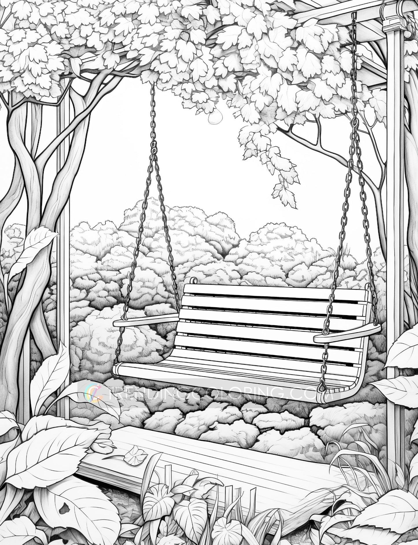 101 Autumn Theme Special Collection Grayscale Coloring Pages - Instant Download - Printable