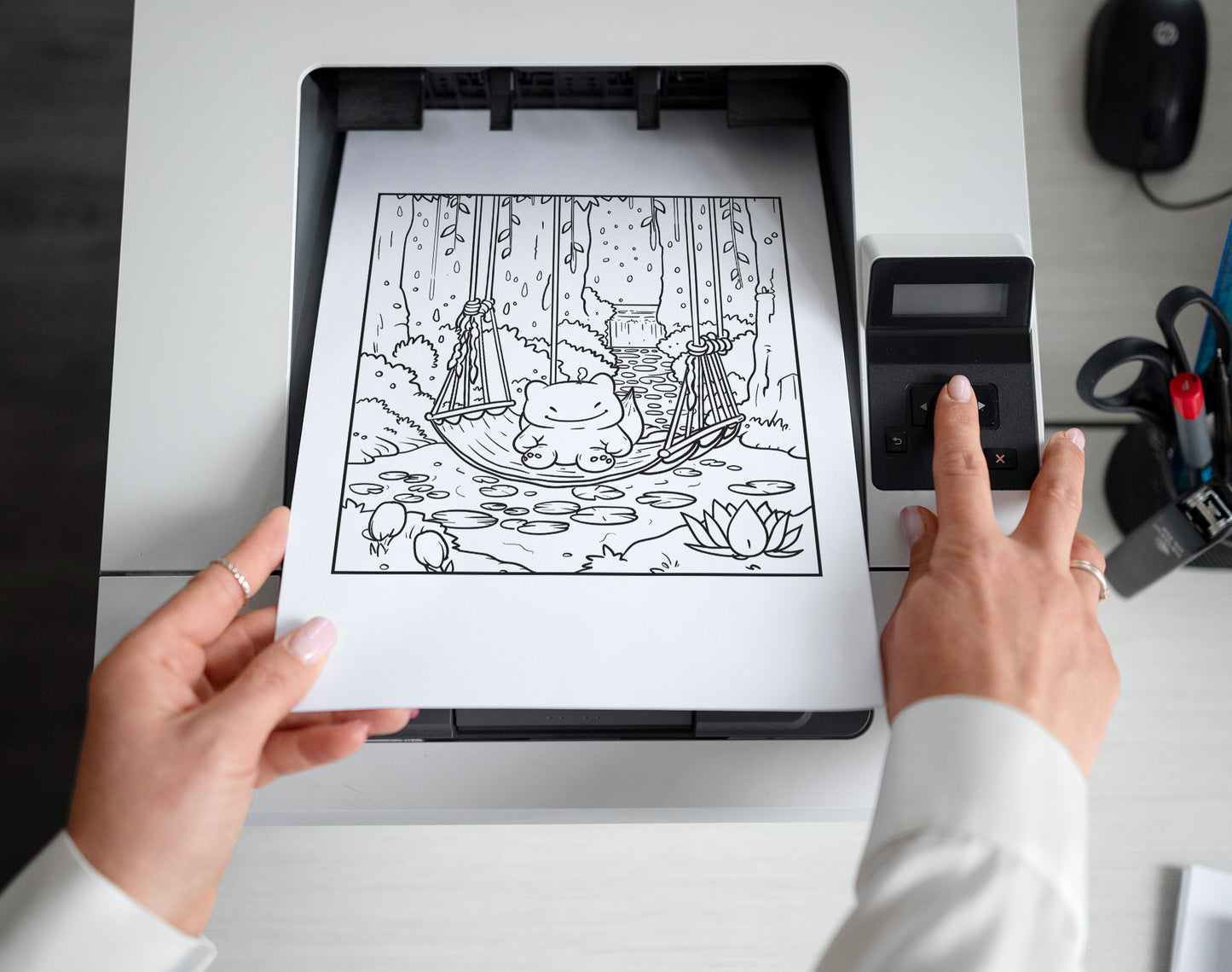 101 Kawaii Monster Corners Cute & Cozy Coloring Pages - Instant Download - Printable PDF