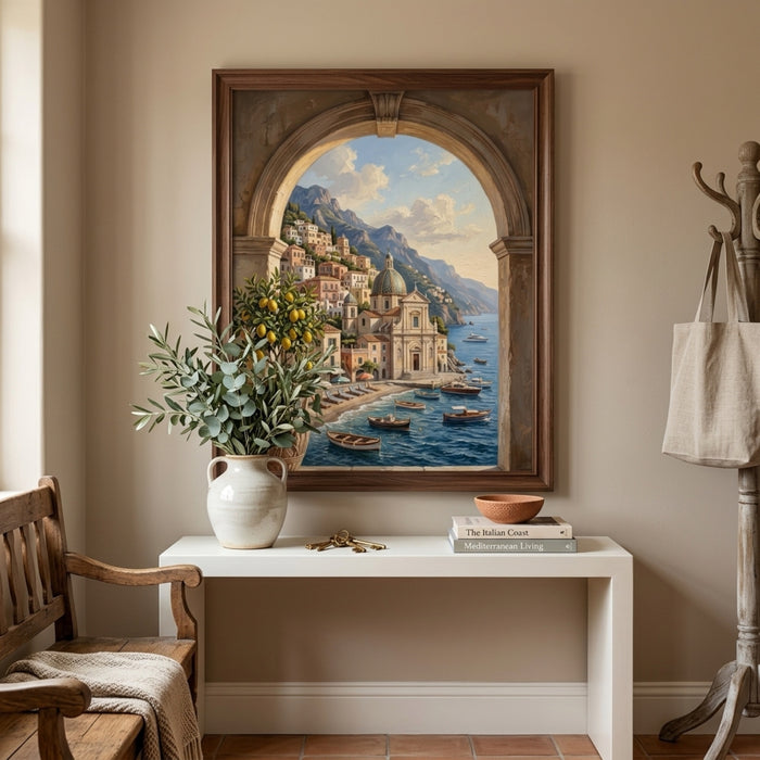 Amalfi Arch and Lemon Tree Wall Art Decor