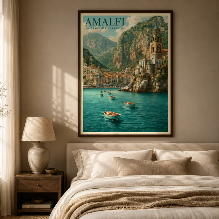 Amalfi Coast Italy Travel Wall Art Decor