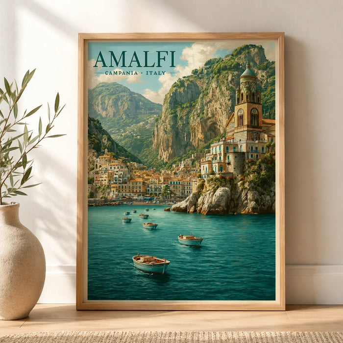 Amalfi Coast Italy Travel Wall Art Decor