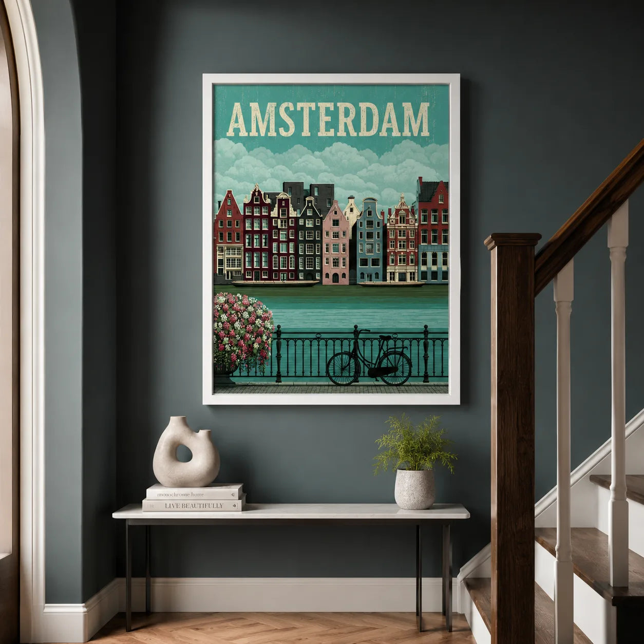 Amsterdam Canal Bicycle Wall Art Decor - Wall Art Decor - view 11