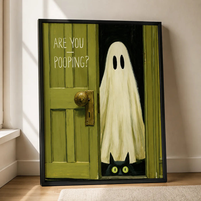 Are You Pooping Ghost Wall Art Decor