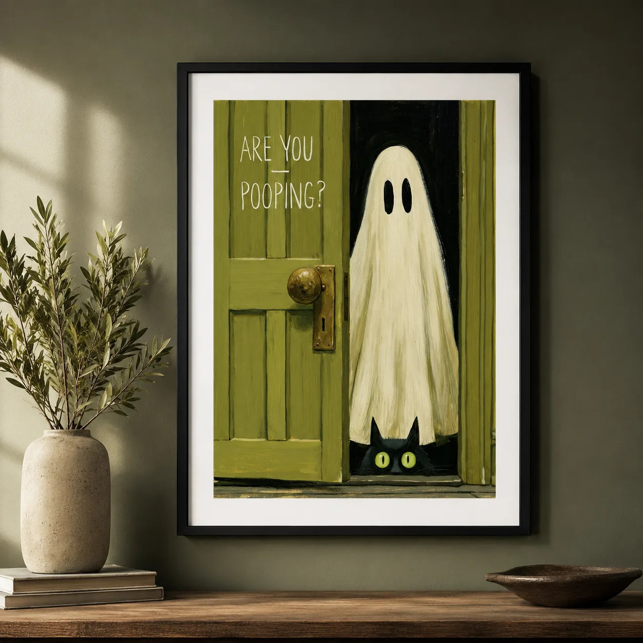 Are You Pooping Ghost Wall Art Decor - Wall Art Decor - view 11