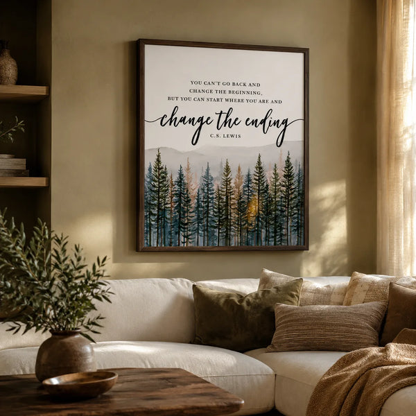 Change the Ending Forest Wall Art Decor
