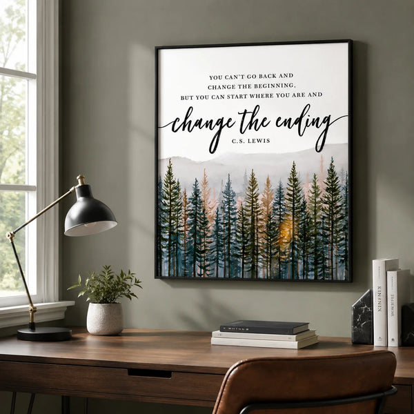 Change the Ending Forest Wall Art Decor