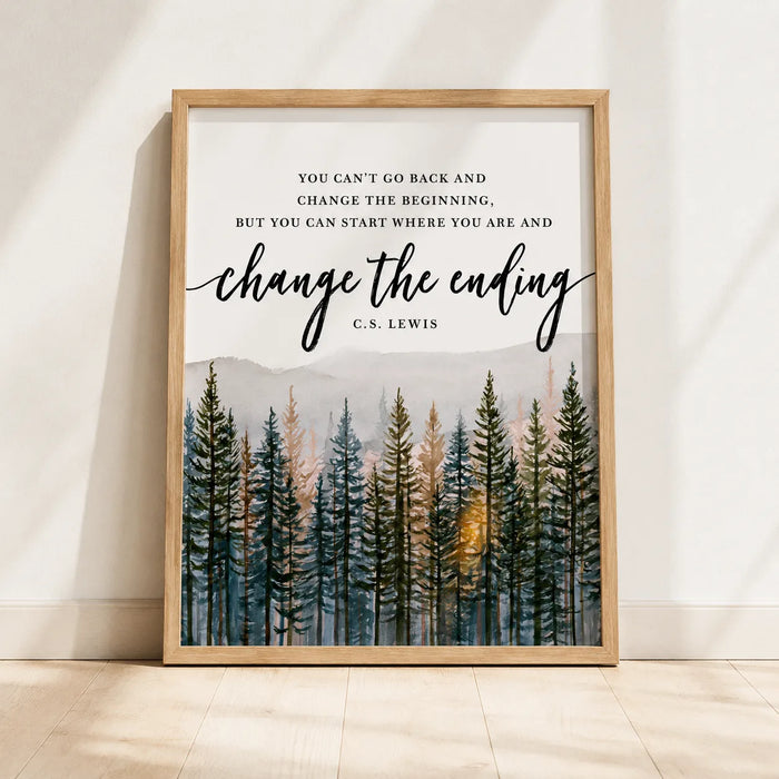 Change the Ending Forest Wall Art Decor