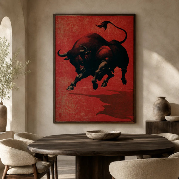 Charging Bull Wall Art Decor