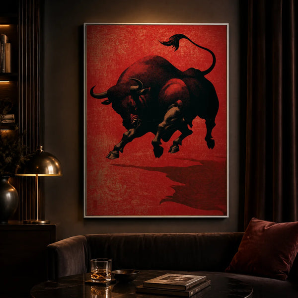 Charging Bull Wall Art Decor