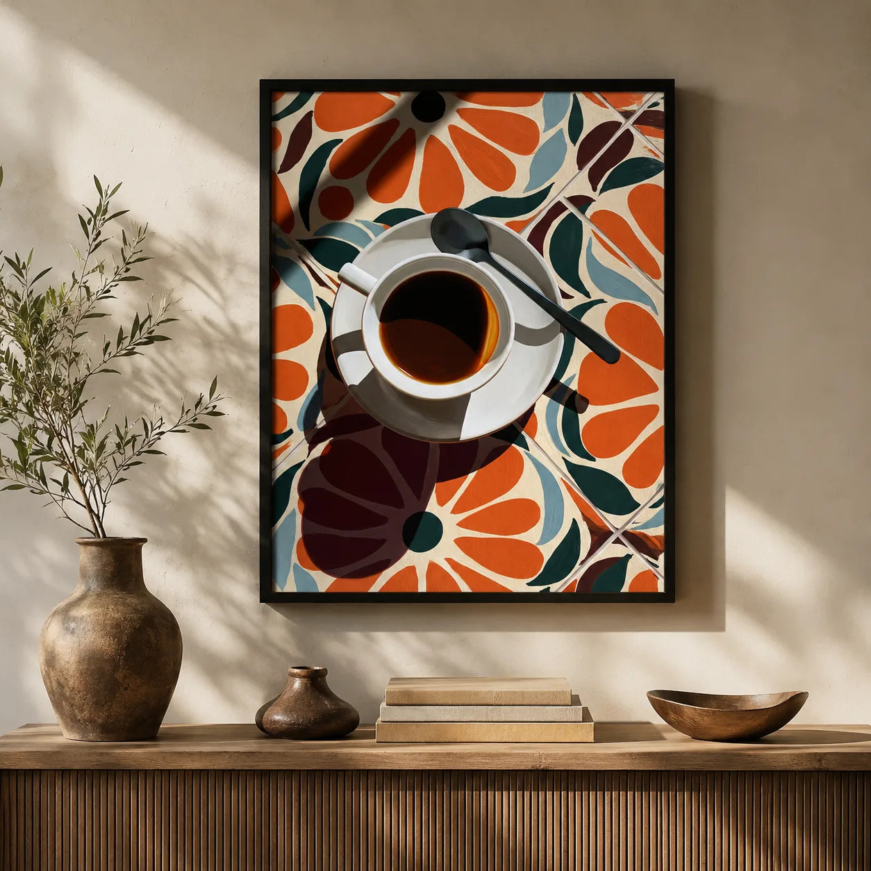 Coffee Cup Floral Wall Art Decor - Wall Art Decor - view 11
