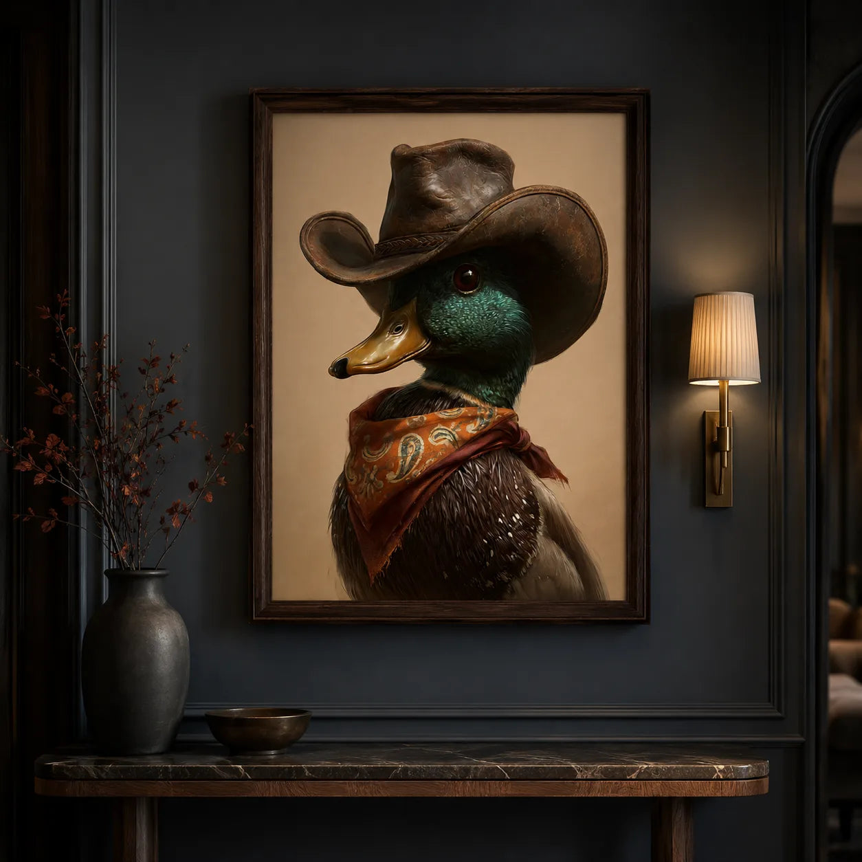 Cowboy Mallard Duck Wall Art Decor - Wall Art Decor - view 11