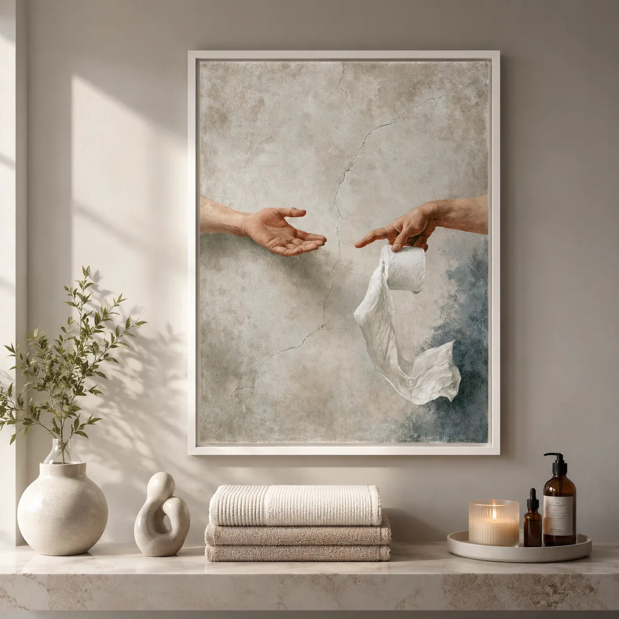 Creation of Toilet Paper Wall Art Decor - Wall Art Decor - view 11