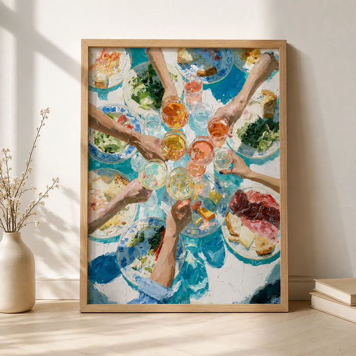 Dinner Toast Celebration Wall Art Decor
