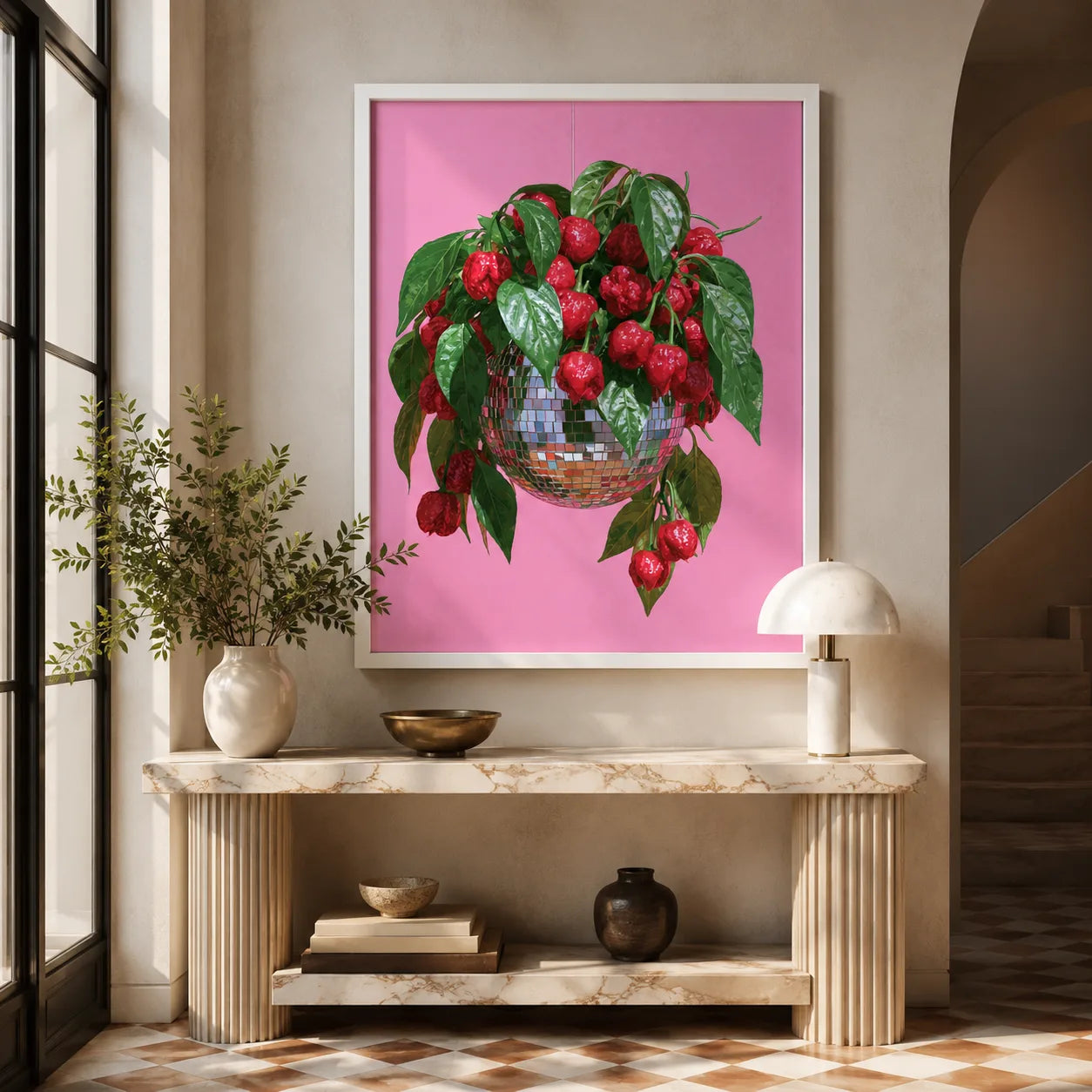 Disco Ball Chili Pepper Wall Art Decor - Wall Art Decor - view 11