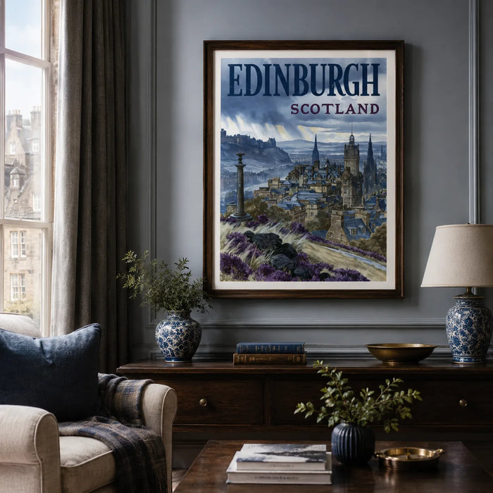 Edinburgh Scotland Travel Wall Art Decor