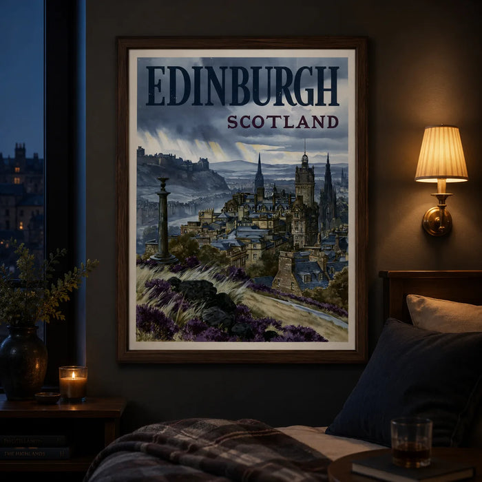 Edinburgh Scotland Travel Wall Art Decor
