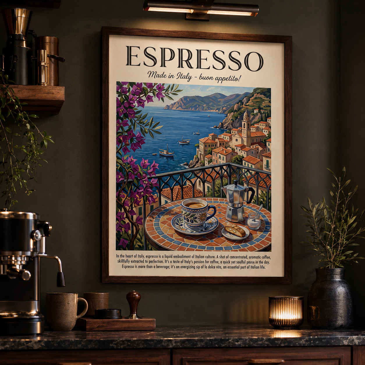 Espresso Italy Vintage Coffee Travel Wall Art Decor – preview 11