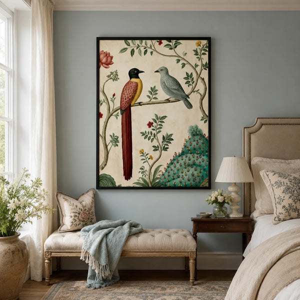 Exotic Bird Duo Wall Art Decor