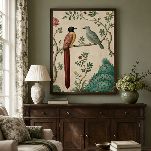 Exotic Bird Duo Wall Art Decor