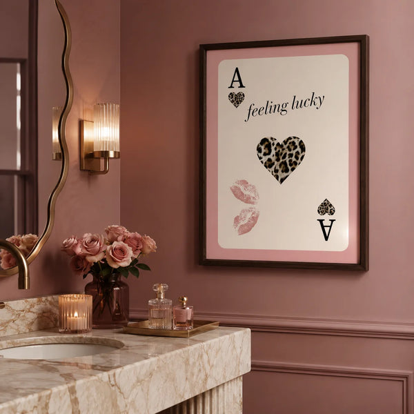 Feeling Lucky Leopard Heart Wall Art Decor