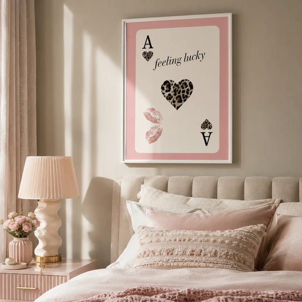 Feeling Lucky Leopard Heart Wall Art Decor