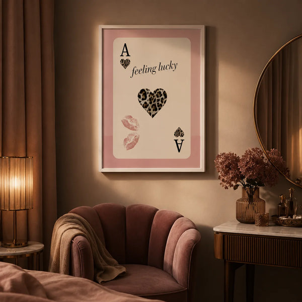 Feeling Lucky Leopard Heart Wall Art Decor