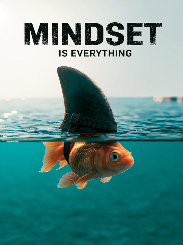 Goldfish Shark Mindset Wall Art Decor