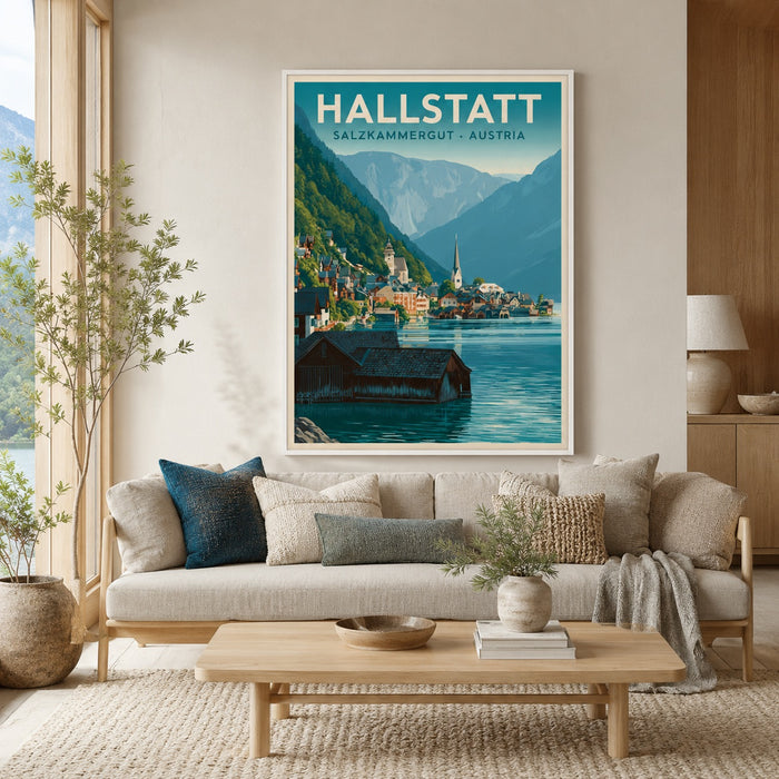 Hallstatt Austria Travel Wall Art Decor