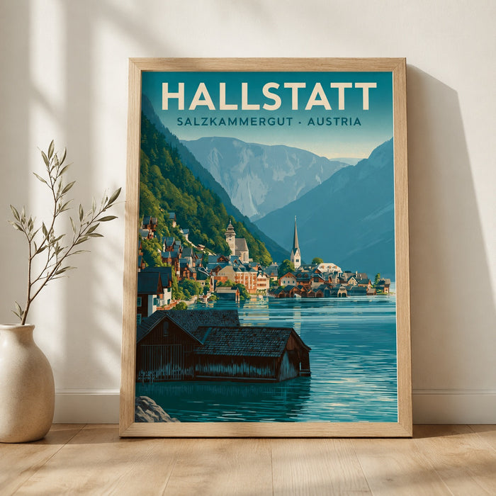 Hallstatt Austria Travel Wall Art Decor