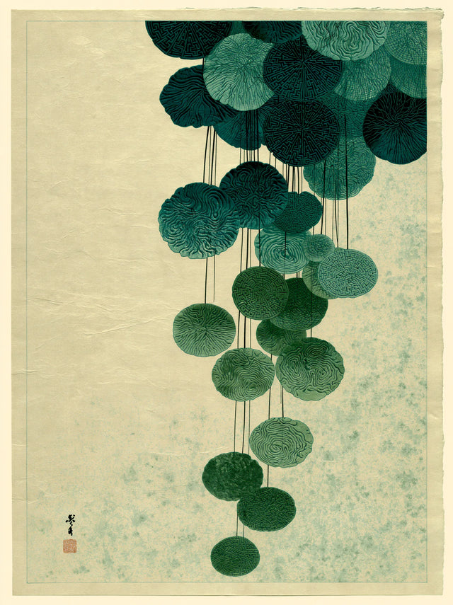 Japanese Cascading Botanicals Wall Art Decor