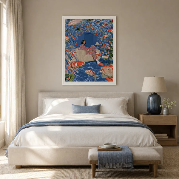 Koi Fish Dreamscape Wall Art Decor