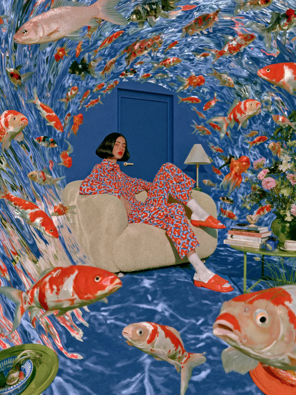 Koi Fish Dreamscape Wall Art Decor
