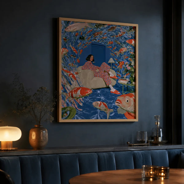Koi Fish Dreamscape Wall Art Decor