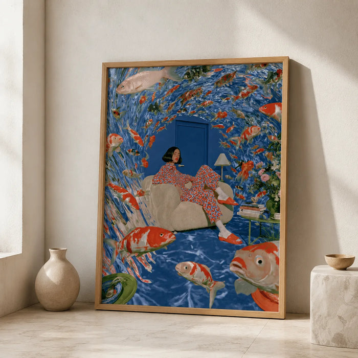 Koi Fish Dreamscape Wall Art Decor