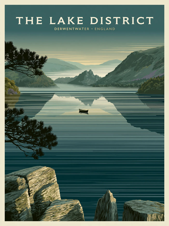 Lake District Derwentwater Wall Art Decor