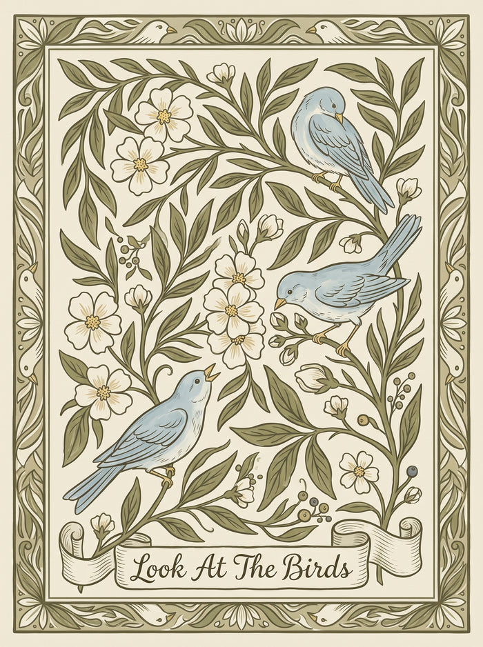 Look At The Birds Decorative Bluebird Wall Art Decor