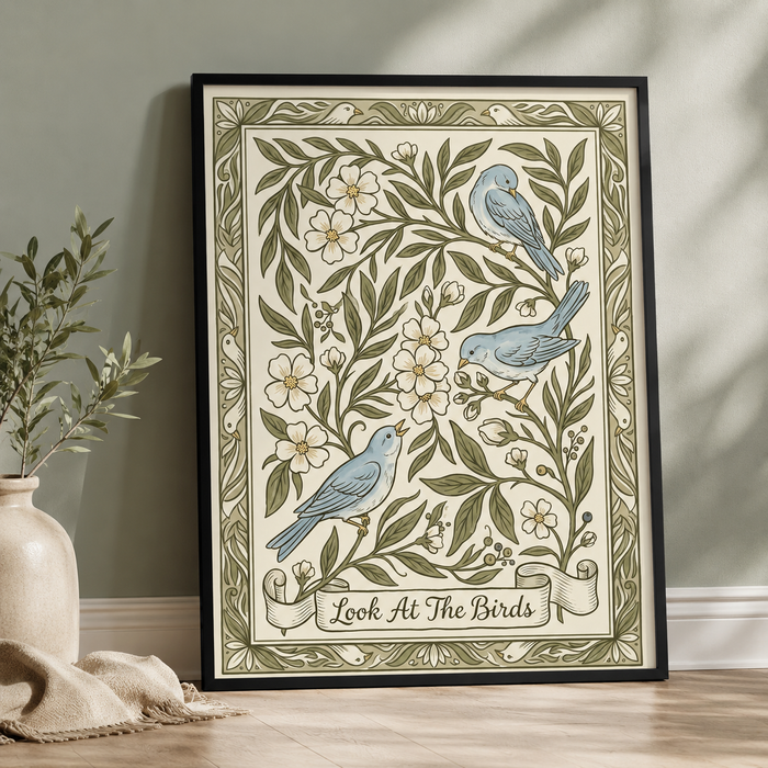 Look At The Birds Decorative Bluebird Wall Art Decor