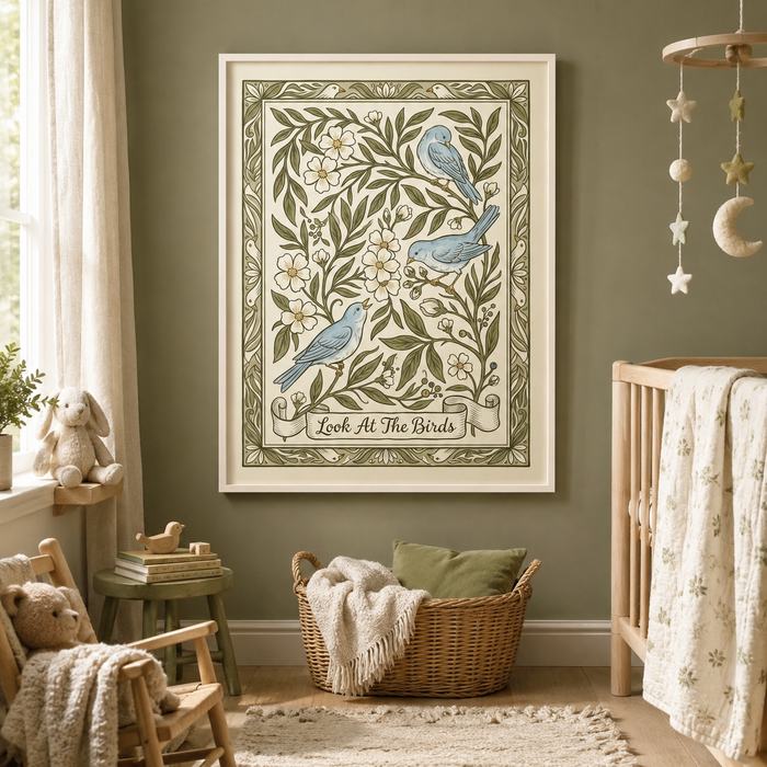Look At The Birds Decorative Bluebird Wall Art Decor