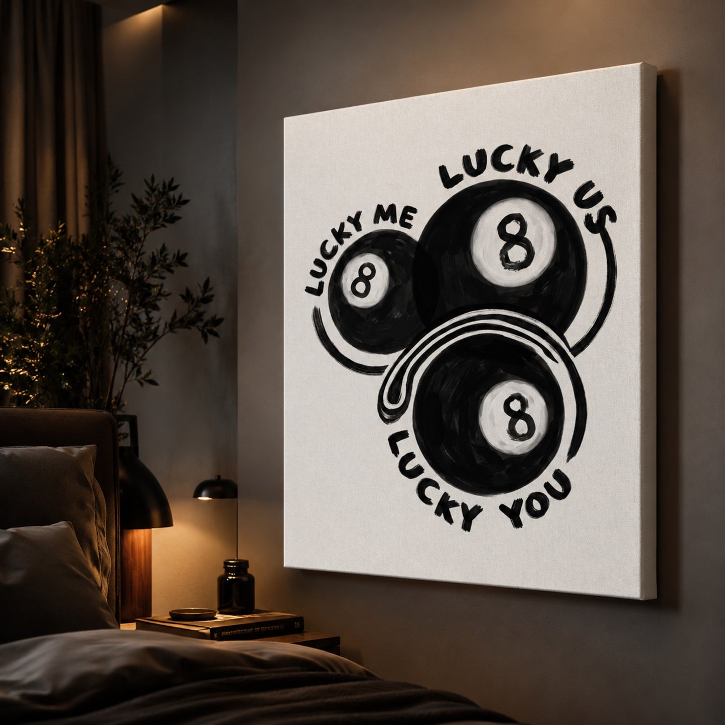 Lucky Me Lucky You Eight Balls Wall Art Decor preview 10