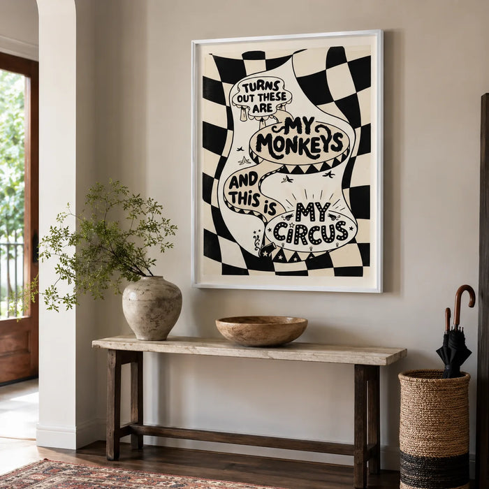 My Monkeys My Circus Wall Art Decor